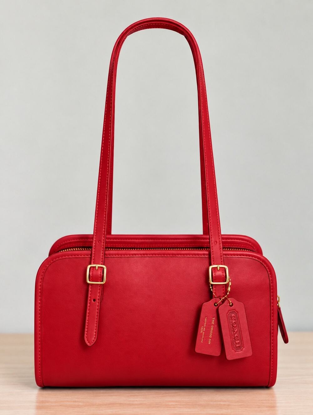 Coach CM565 Leather Swing Zip Shoulder Bag